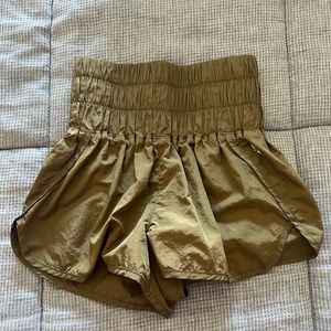 Free People The Way Home Shorts Olive XS